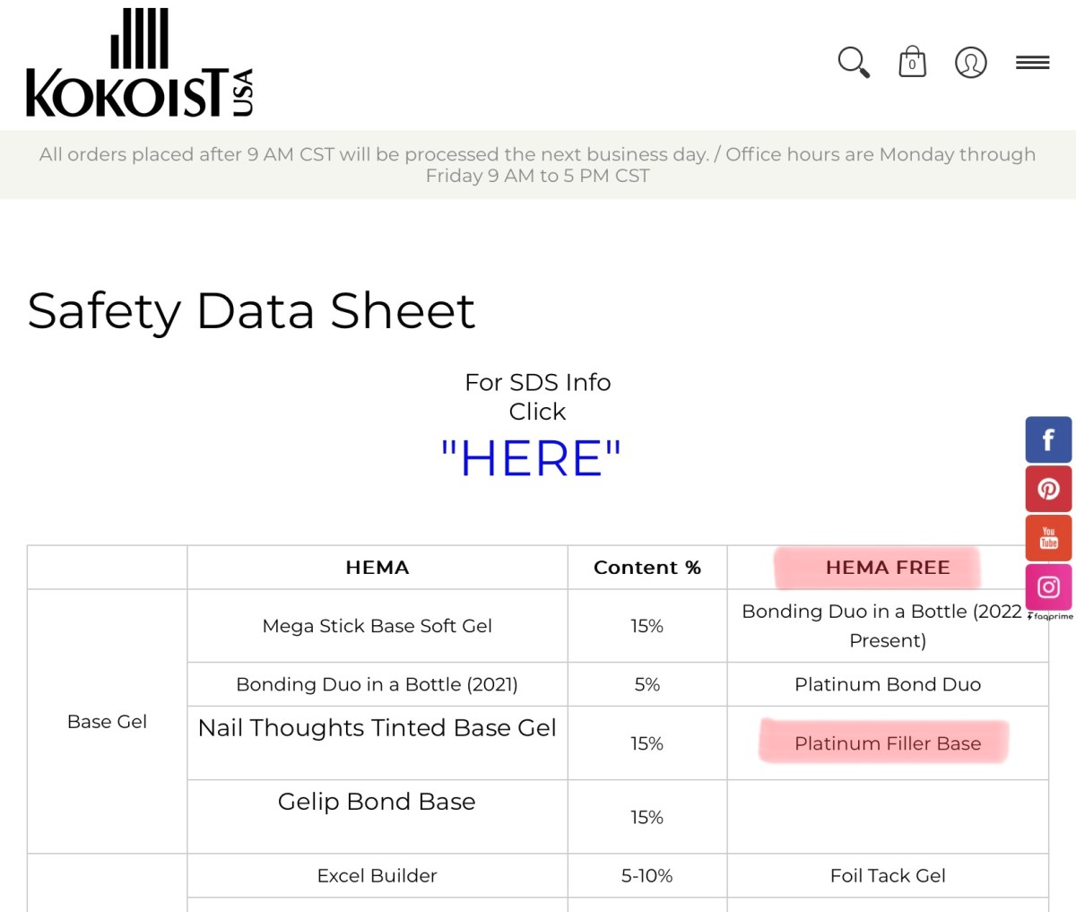 Japanese Container Gel senza&nbsp;HEMA✨